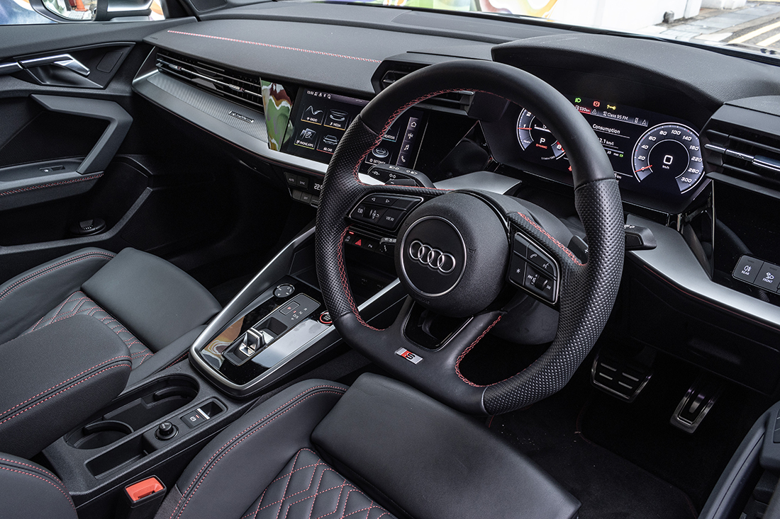 Audi S3 Sedan interior dashboard RHD Singapore