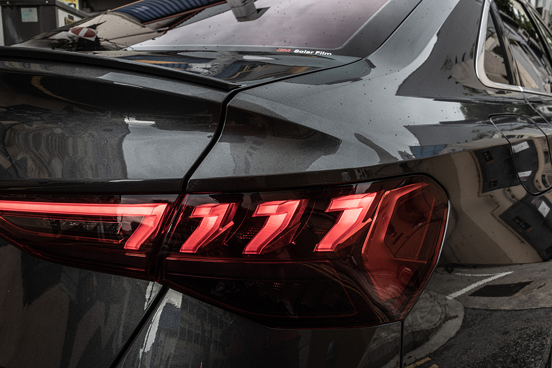 Audi S3 Sedan tail rear light detail Singapore