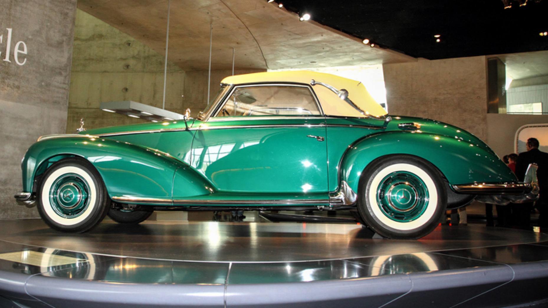 1954 MERCEDES-BENZ 300S CABRIOLET: Basically, a drop-top, two-door version of the big 300. Produced 147hp from its 3.0-litre six, and hit a top speed of 174km/h. In utter class.