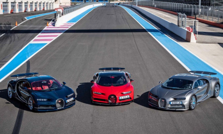 The Bugatti Chiron Sport is testing at Paul Ricard
