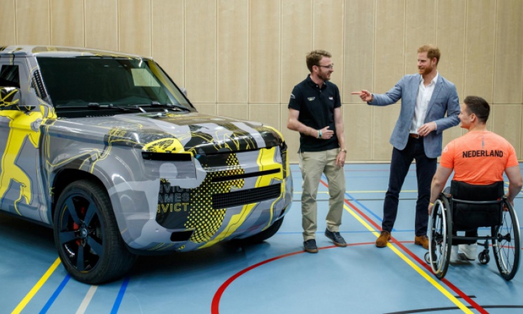 Prince Harry has now met Land Rover's new baby