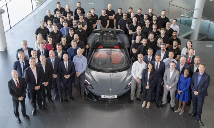 McLaren has built its 20,000th modern road car